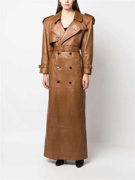 ysl brown coat|ysl coats women's.